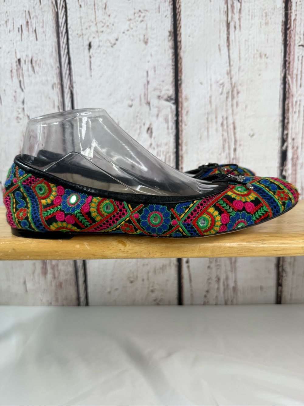 Sam Edelman Felicia Bazaar Floral Embroidered Majori Shisha Ballet Flats SZ 9.5